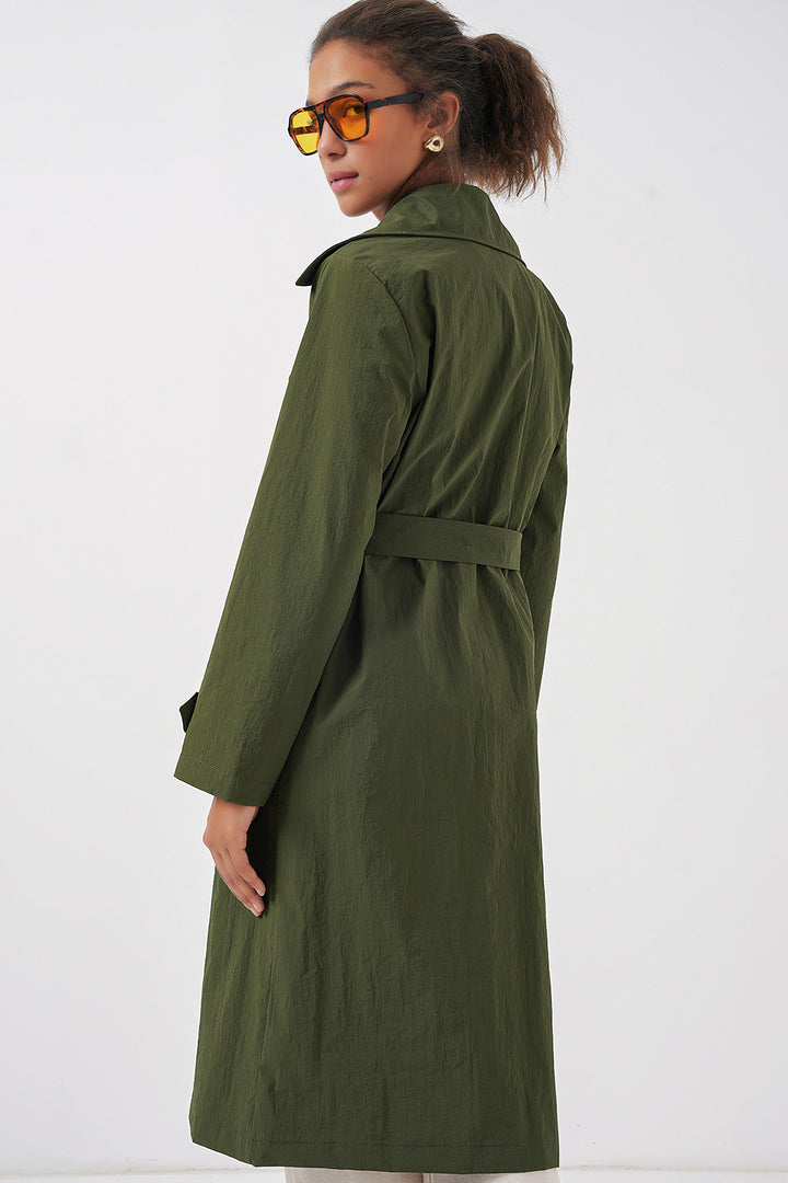 Bigdart Trench-coat à col croisé 5938 - Kaki