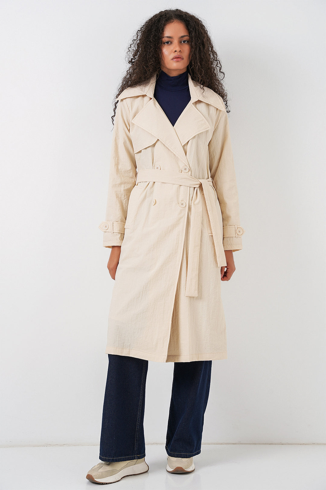 Bigdart Trench-coat croisé 5938 - Crème