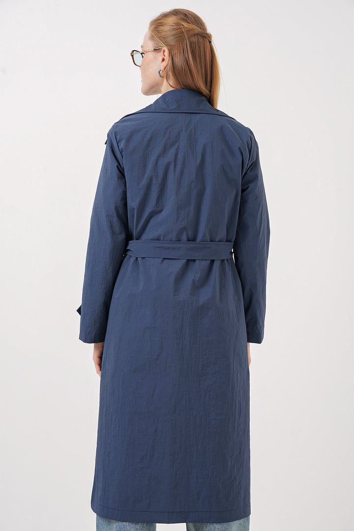 Bigdart Trench-coat à col croisé 5938 - Bleu marine