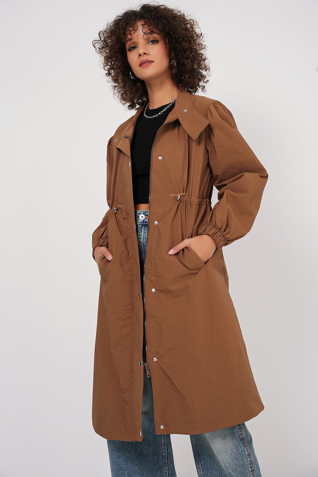 Bigdart Trench Long Doublé 5939 - Tabac