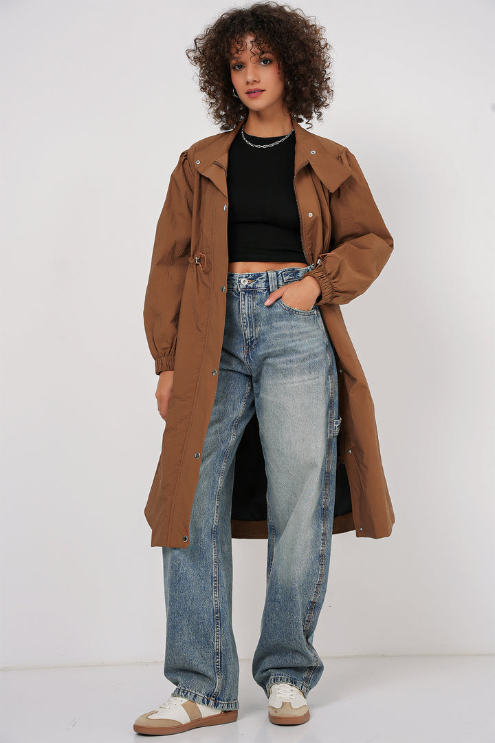 Bigdart Trench Long Doublé 5939 - Tabac