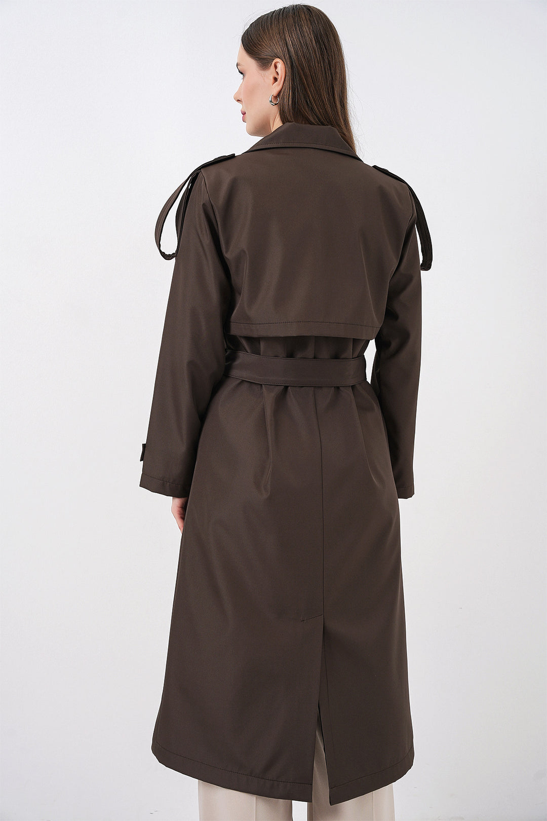 Bigdart Trench Long Croisé 5941 - Marron