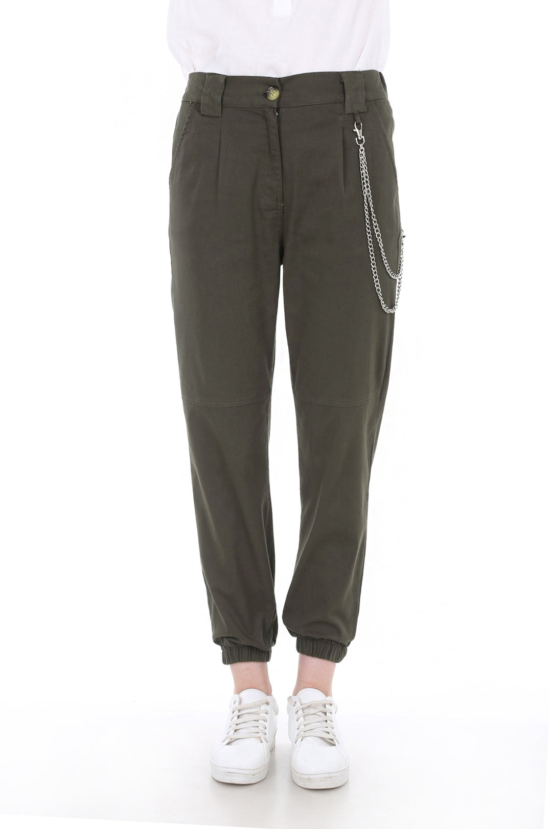 Bigdart 6445 PANTALON KARGO AVEC ACCESSOIRE EN CHAÎNE - Kaki