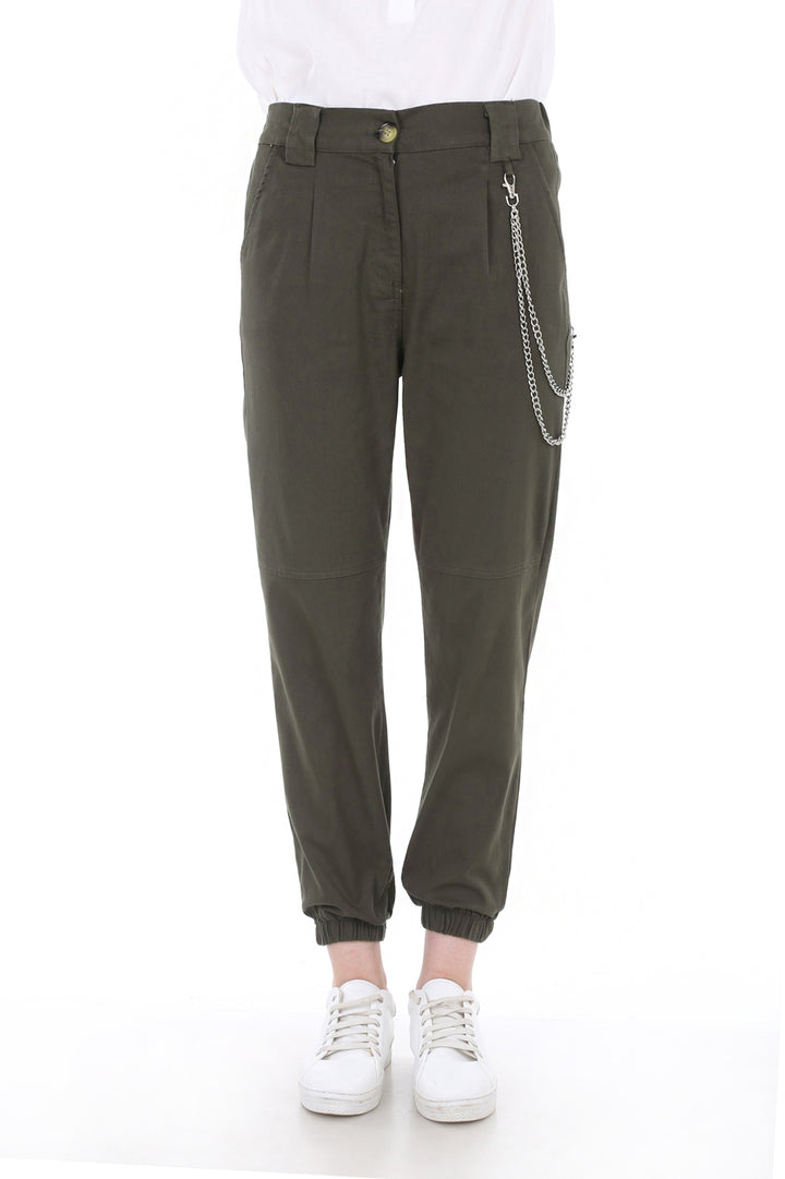 Bigdart 6445 PANTALON KARGO AVEC ACCESSOIRE EN CHAÎNE - Kaki
