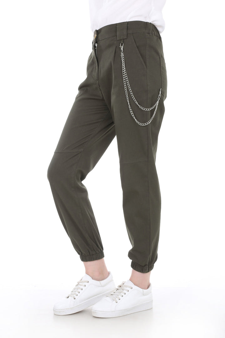 Bigdart 6445 PANTALON KARGO AVEC ACCESSOIRE EN CHAÎNE - Kaki