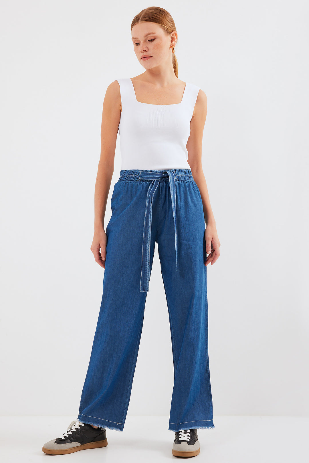 Bigdart 6469 PANTALON JEANS LARGE - Bleu marine