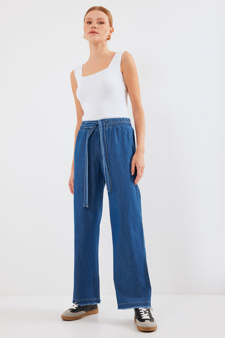 Bigdart 6469 PANTALON JEANS LARGE - Bleu marine