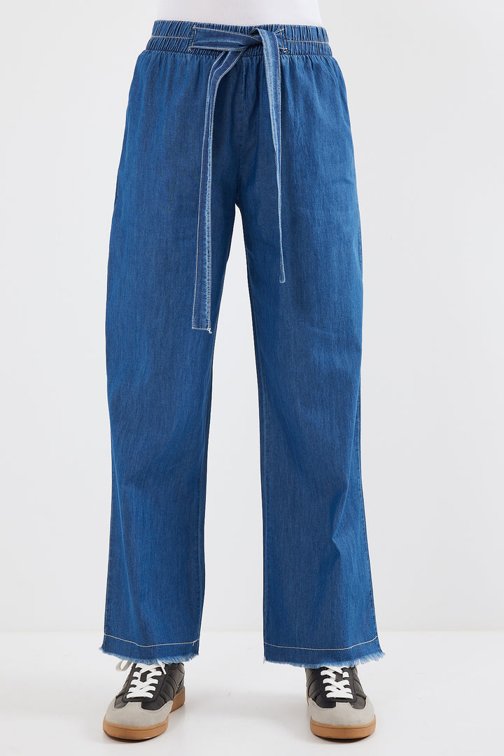 Bigdart 6469 PANTALON JEANS LARGE - Bleu marine