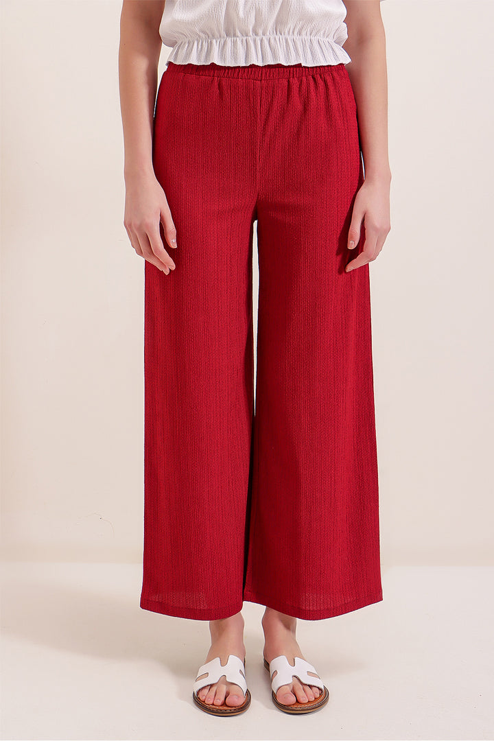 Bigdart 6543 Pantalon tricoté - Rouge