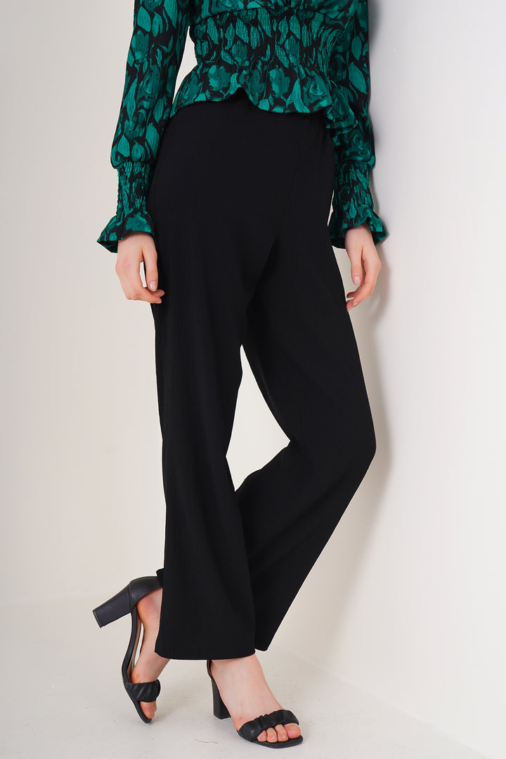 Bigdart 6543 Pantalon tricoté - Noir