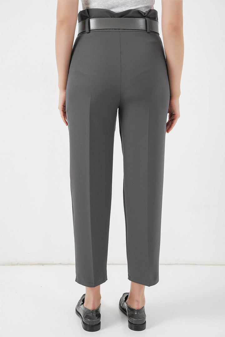 Bigdart Pantalon en Tissu avec Ceinture 6556 - Anthracite