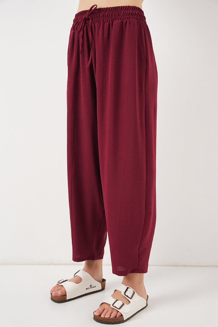 Bigdart 6591 Pantalon Sarouel Tissé - Bordeaux