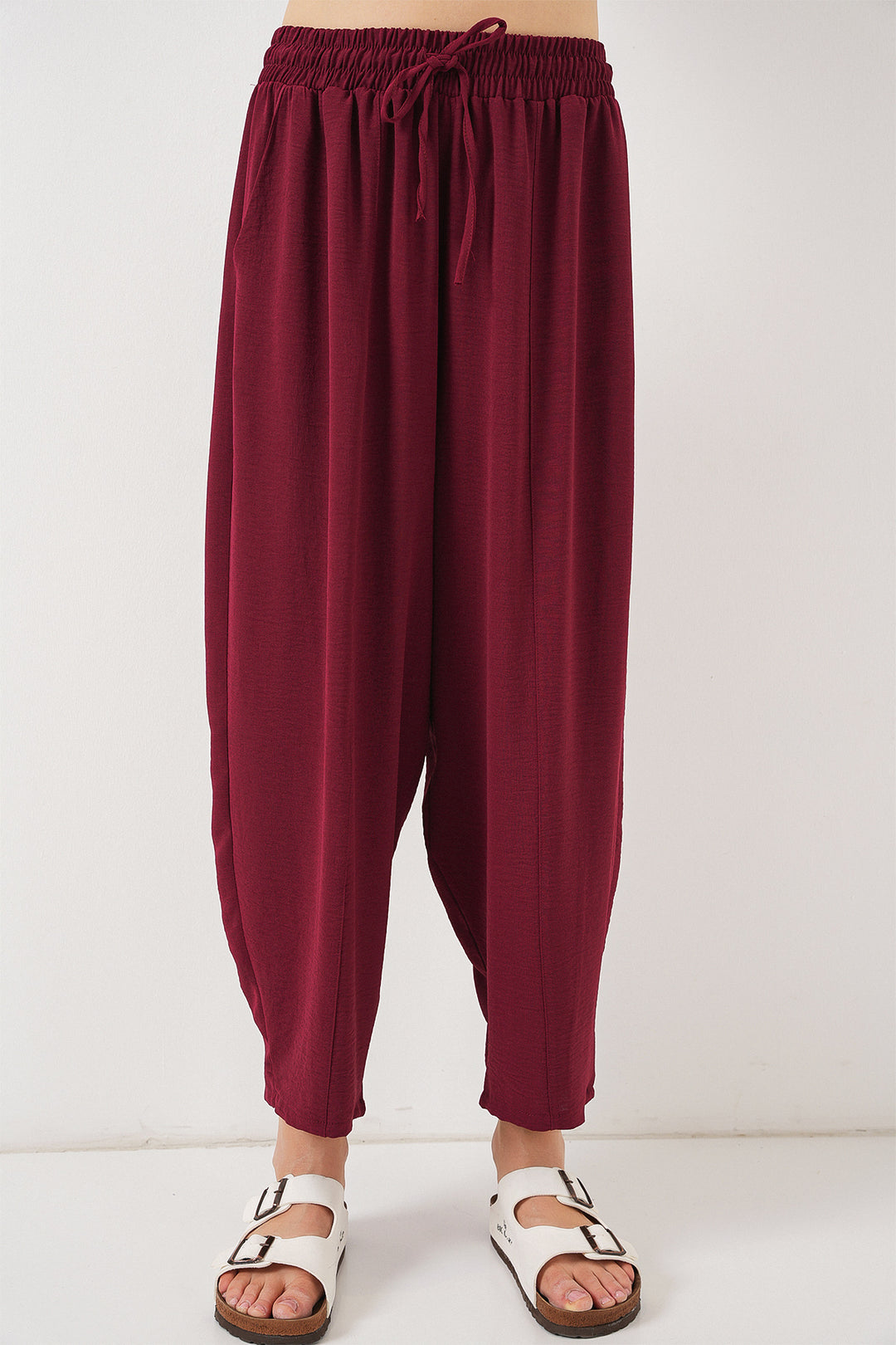 Bigdart 6591 Pantalon Sarouel Tissé - Bordeaux