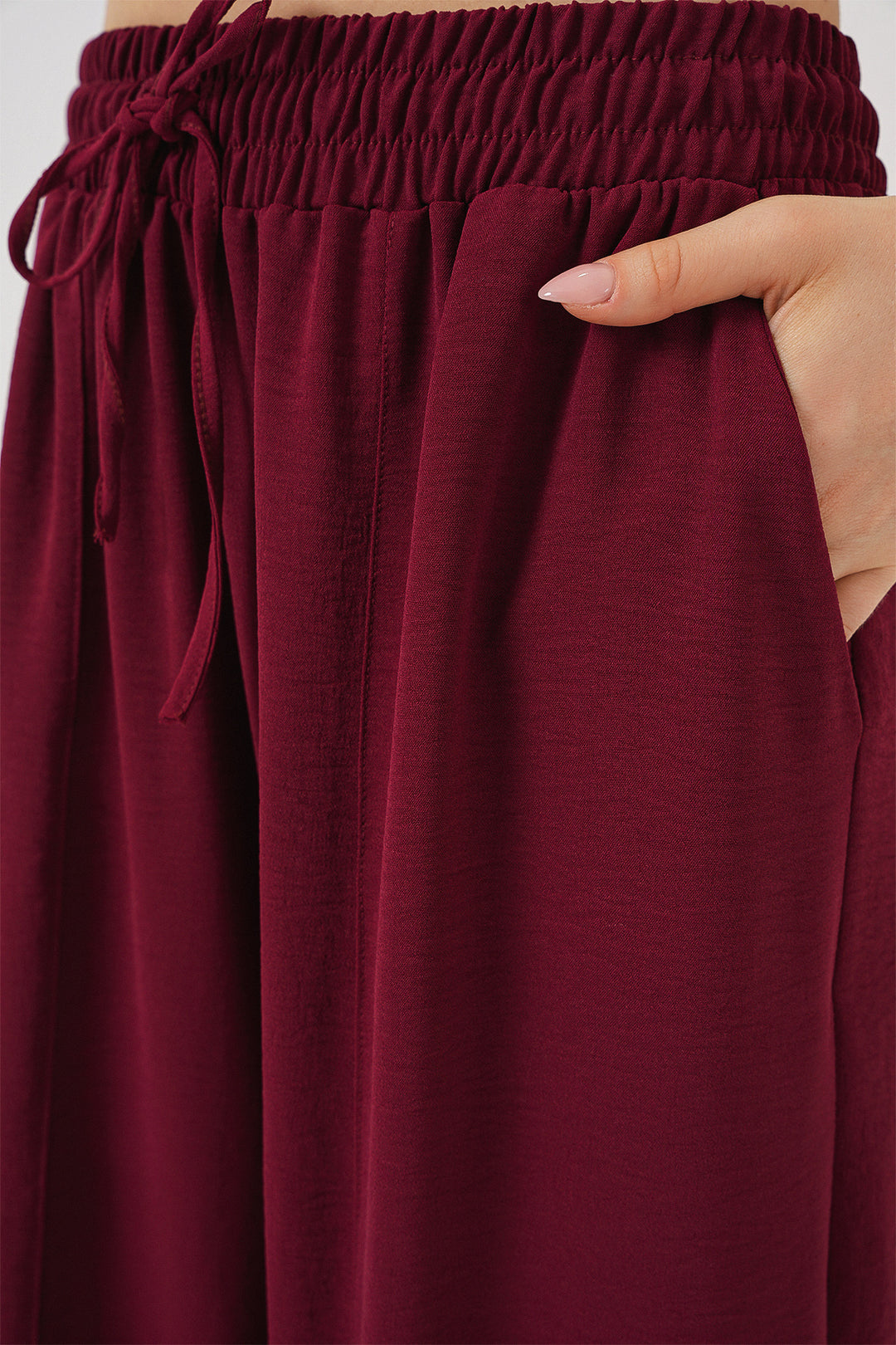 Bigdart 6591 Pantalon Sarouel Tissé - Bordeaux