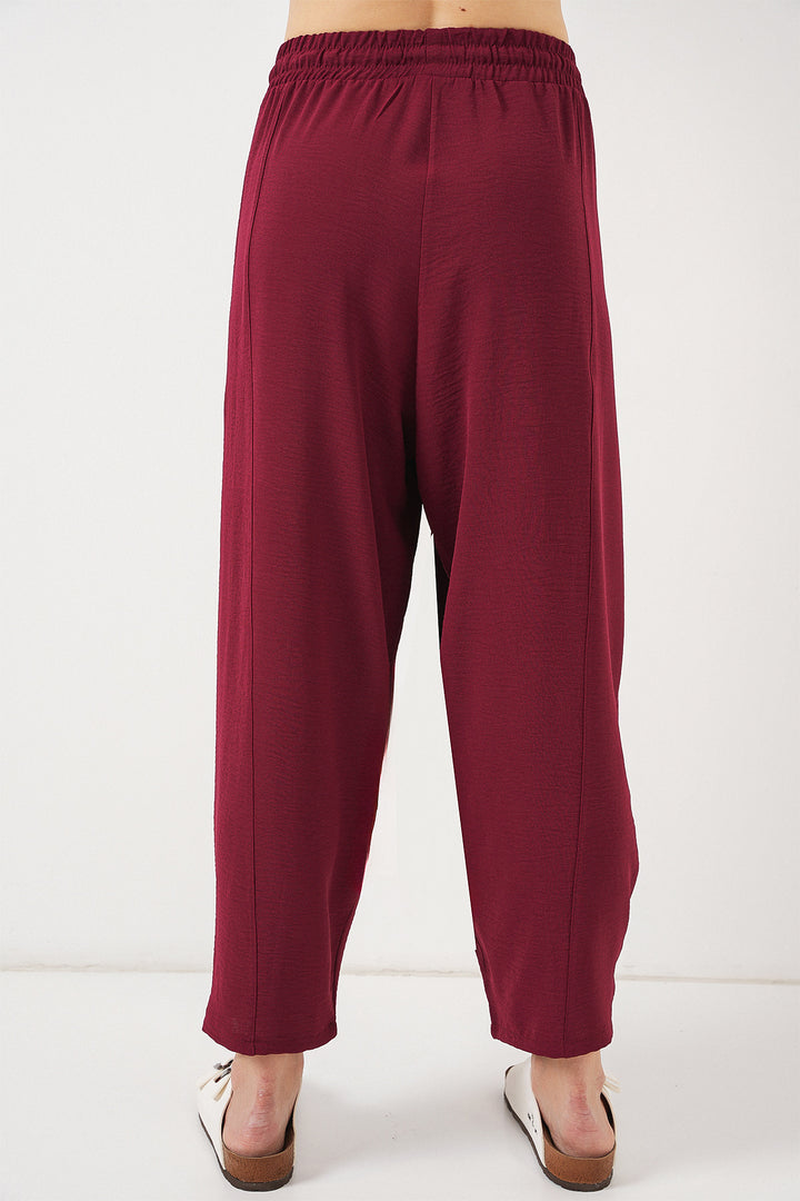 Bigdart 6591 Pantalon Sarouel Tissé - Bordeaux