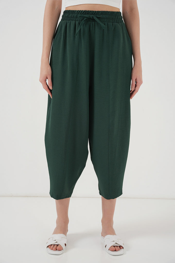 Bigdart 6591 Pantalon Sarouel Tissé - Émeraude Vert