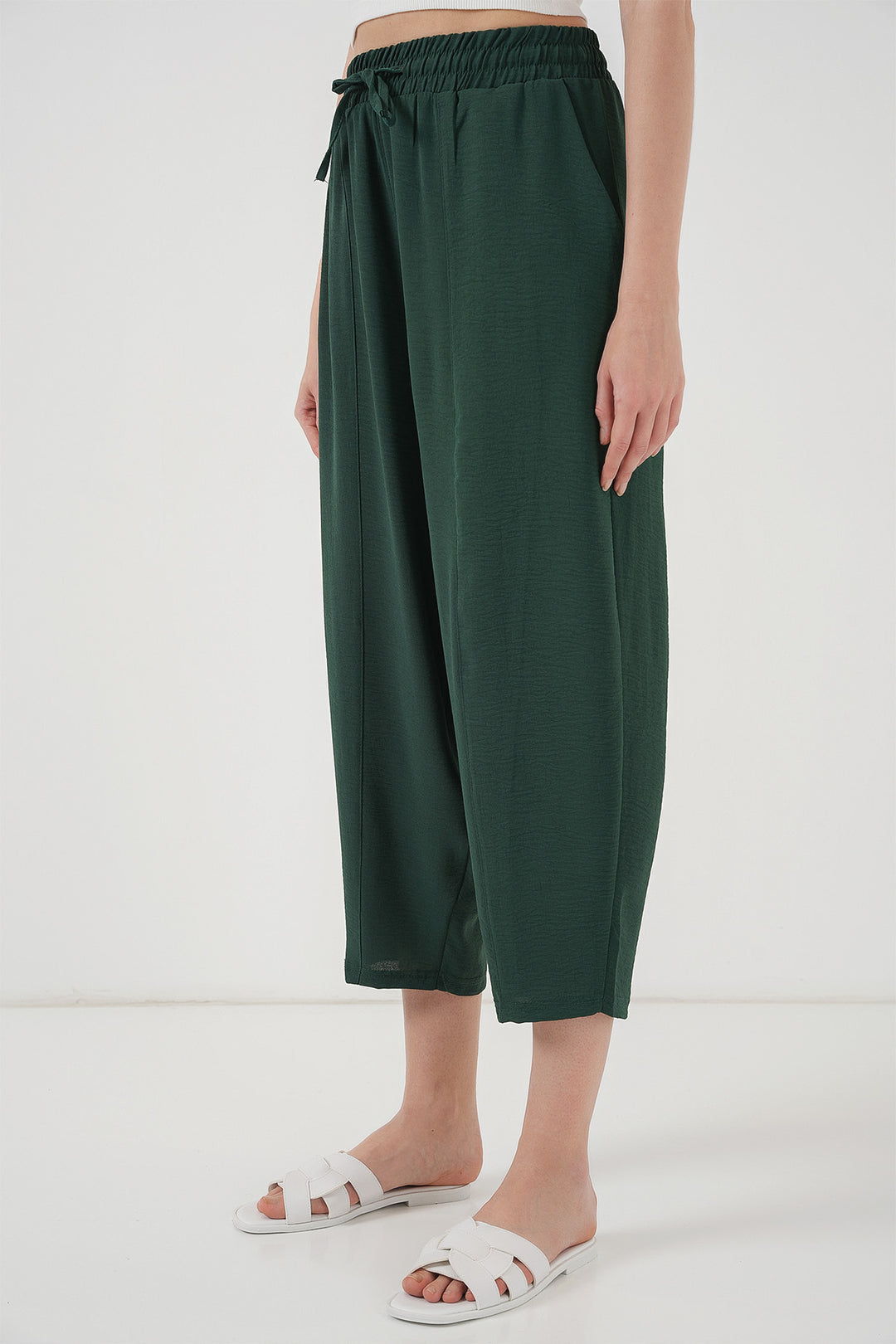 Bigdart 6591 Pantalon Sarouel Tissé - Émeraude Vert