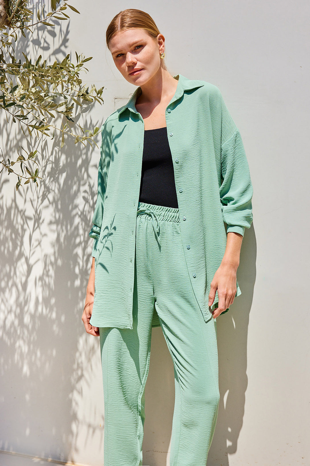 Bigdart 6593 Ensemble Oversize à Deux Pièces - Menthe