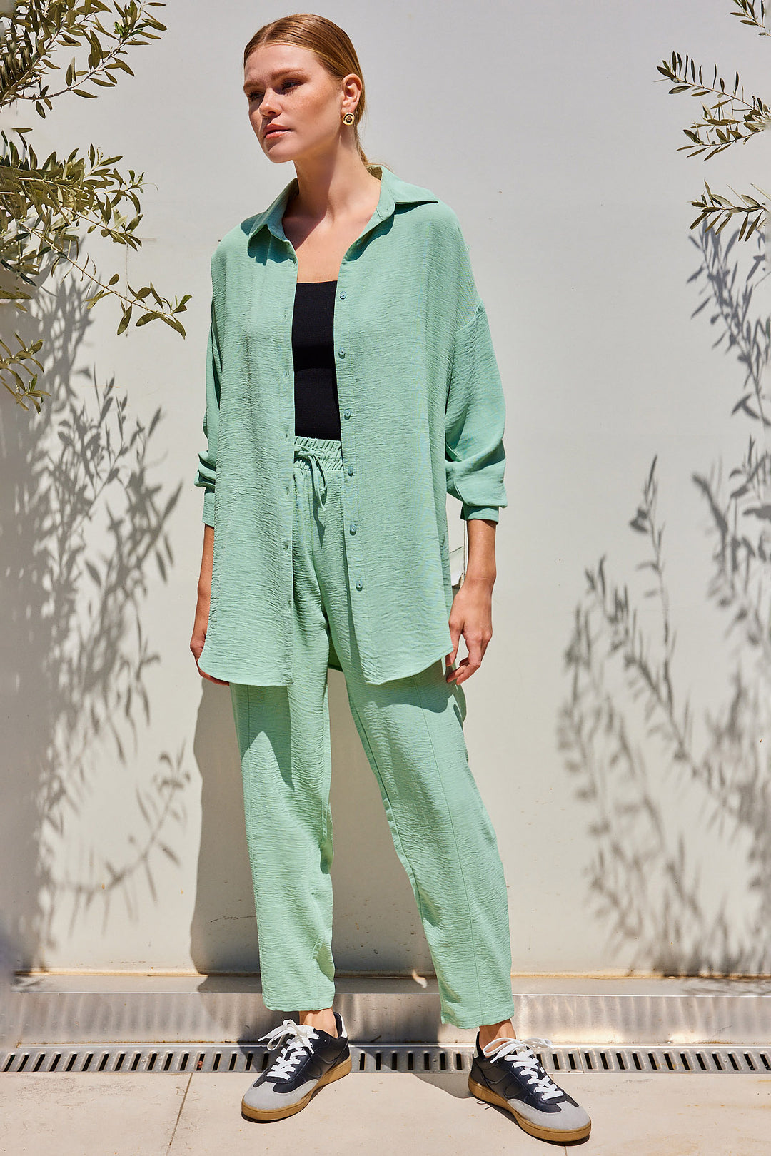 Bigdart 6593 Ensemble Oversize à Deux Pièces - Menthe