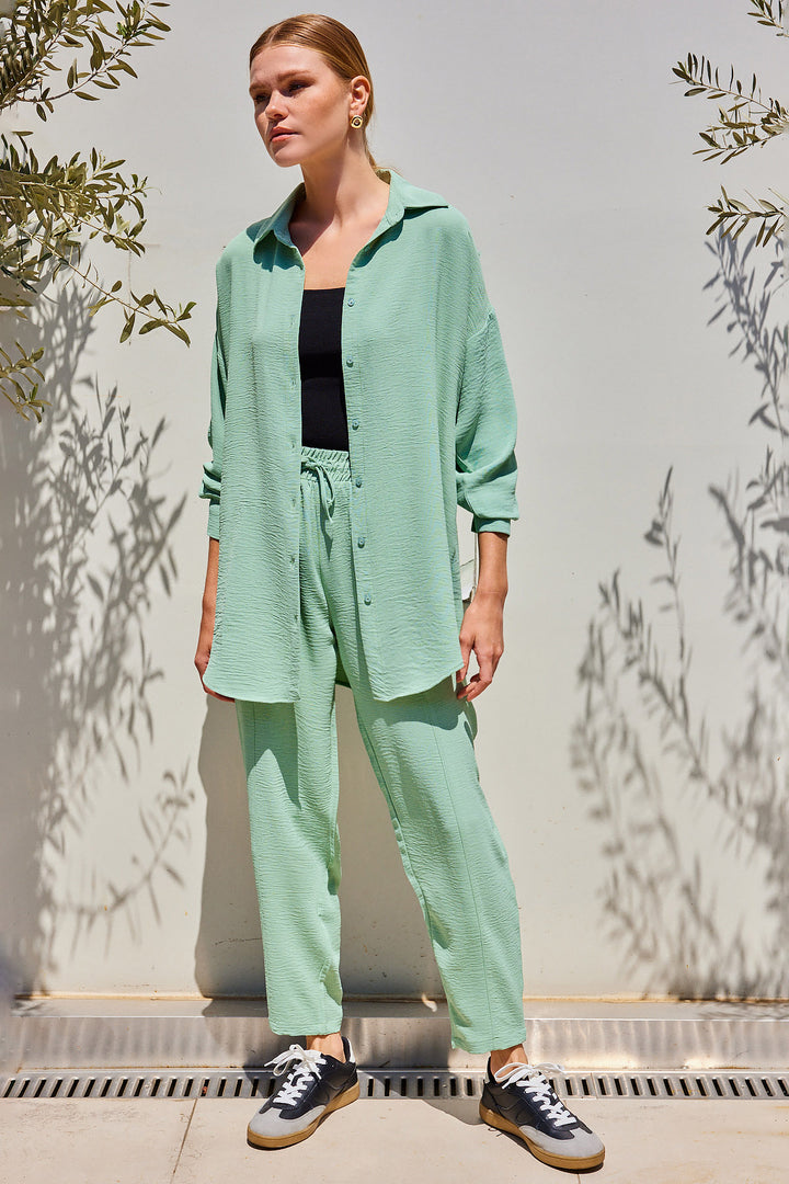 Bigdart 6593 Ensemble Oversize à Deux Pièces - Menthe