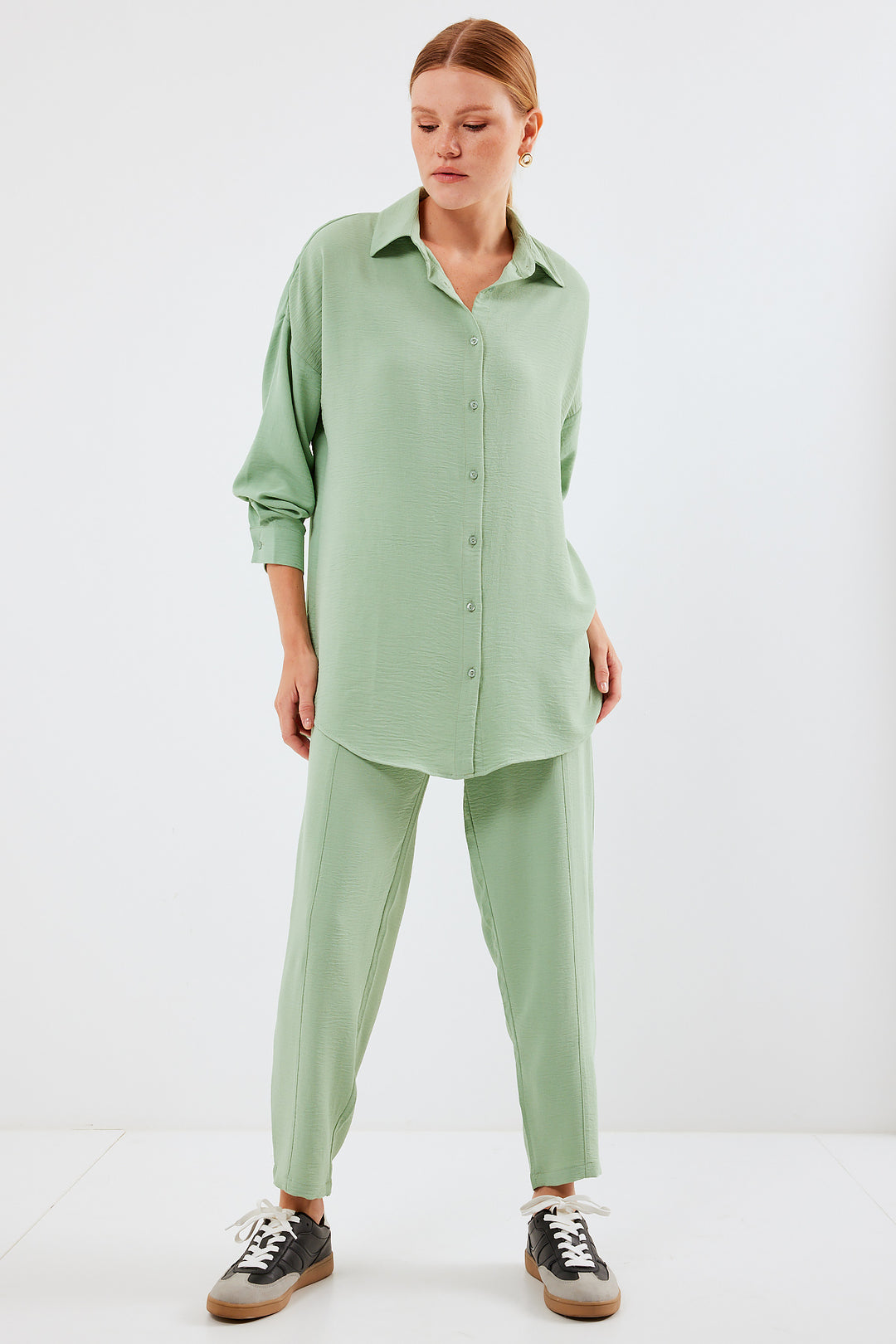 Bigdart 6593 Ensemble Oversize à Deux Pièces - Menthe