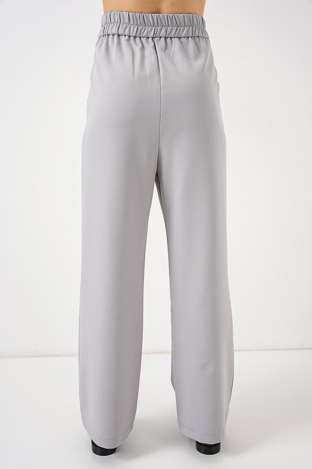 Bigdart Pantalon en tissu taille haute 6612 - Gris