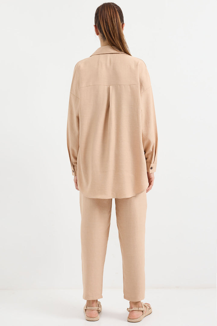 Bigdart 6622 Ensemble en lin - Biscuit