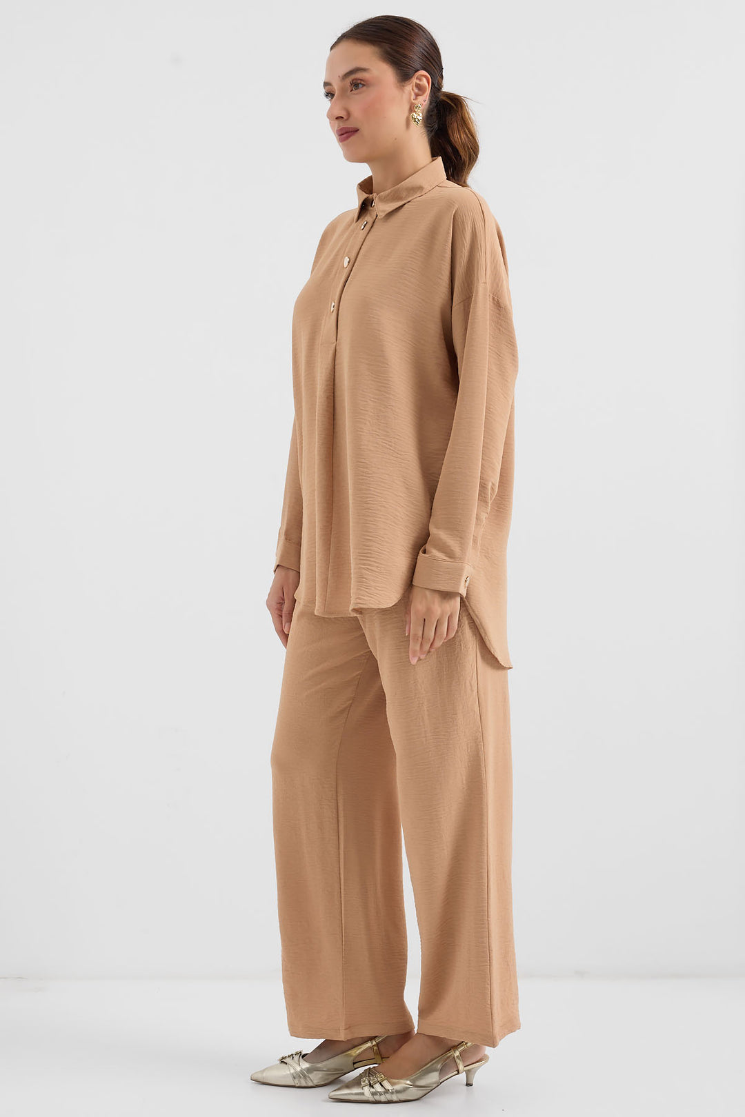 Bigdart 6631 Ensemble Haut-Bas Oversize - Biscuit