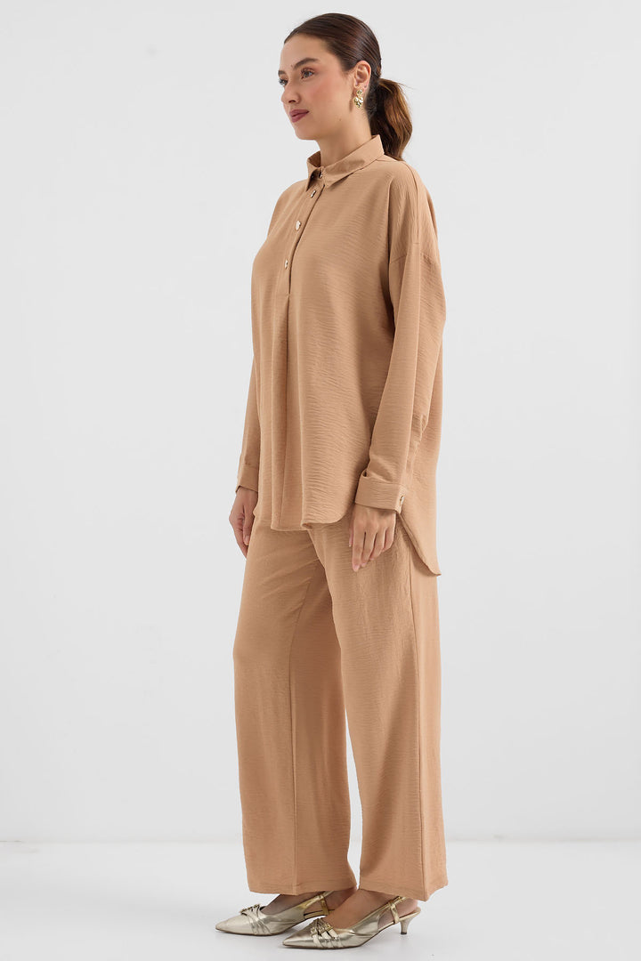 Bigdart 6631 Ensemble Haut-Bas Oversize - Biscuit