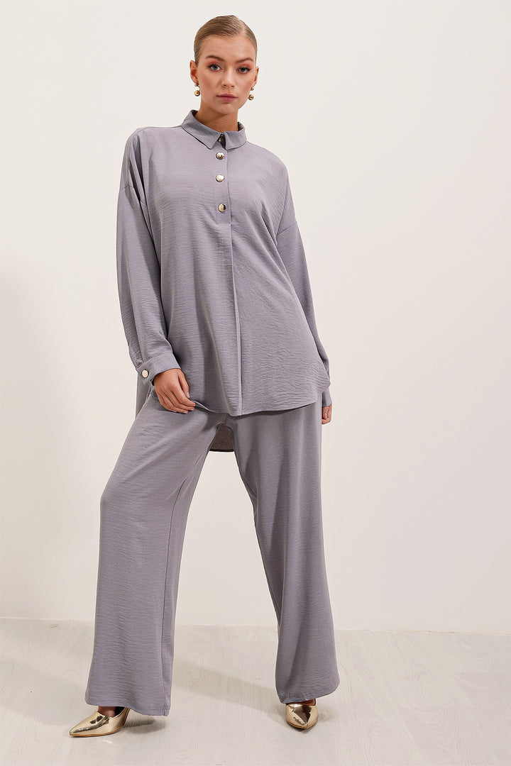 Bigdart 6631 Ensemble Haut-Bas Oversize - Gris