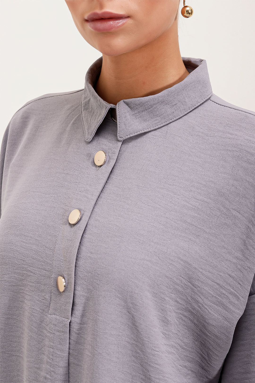 Bigdart 6631 Ensemble Haut-Bas Oversize - Gris