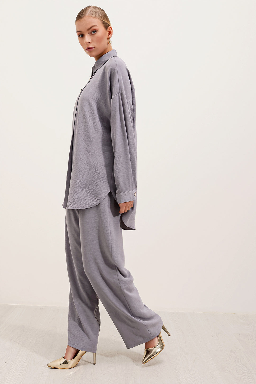 Bigdart 6631 Ensemble Haut-Bas Oversize - Gris