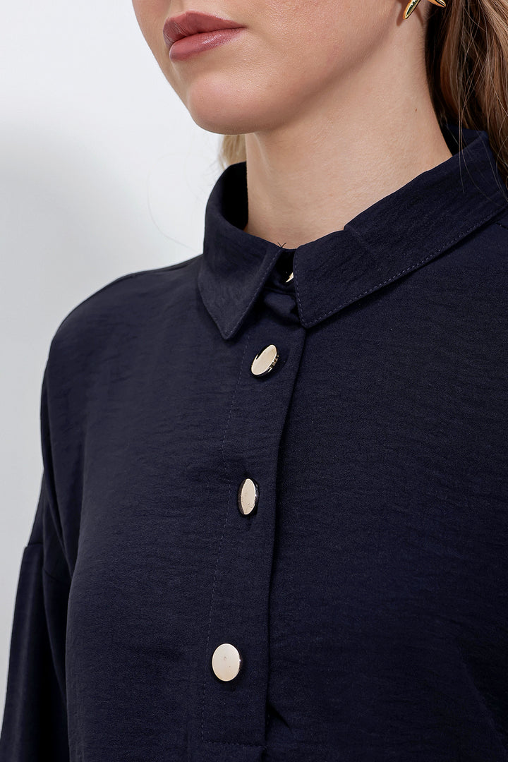 Bigdart 6631 Ensemble Oversize Haut-Bas - Bleu marine