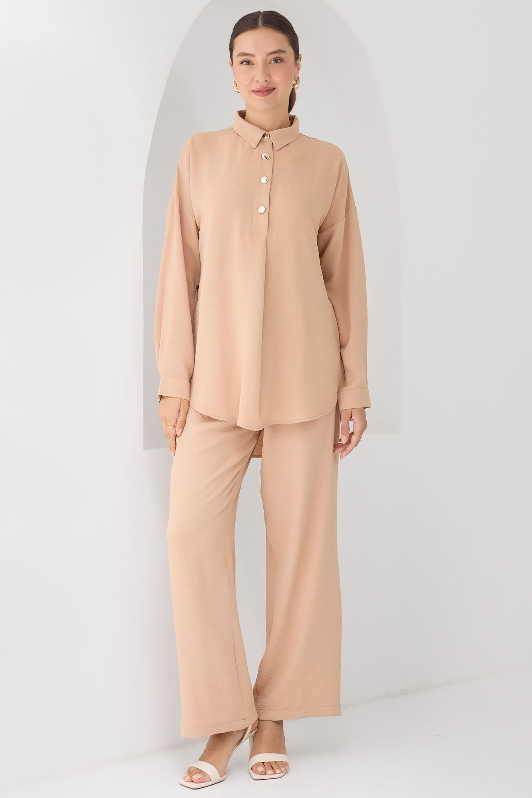 Bigdart 6631 Ensemble Haut-Bas Oversize - Taupe