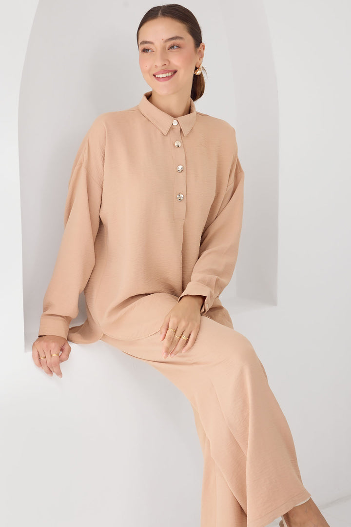 Bigdart 6631 Ensemble Haut-Bas Oversize - Taupe