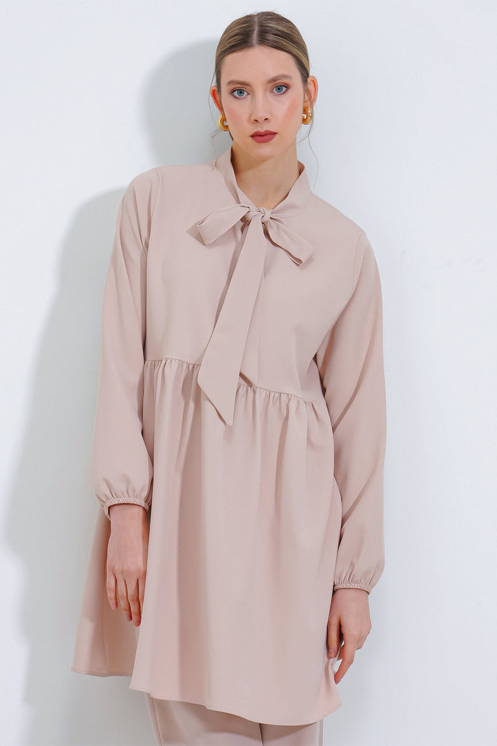 Bigdart Ensemble Haut et Bas en Tricot Crème Femme 6654