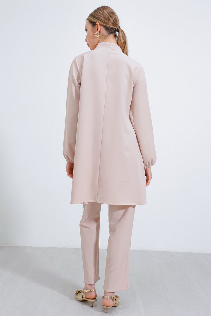Bigdart Ensemble Haut et Bas en Tricot Crème Femme 6654
