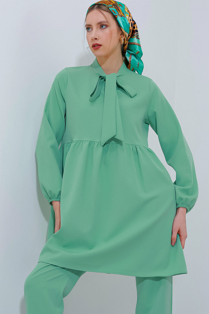 Bigdart Ensemble Haut et Bas en Tricot Vert Menthe Femme 6654