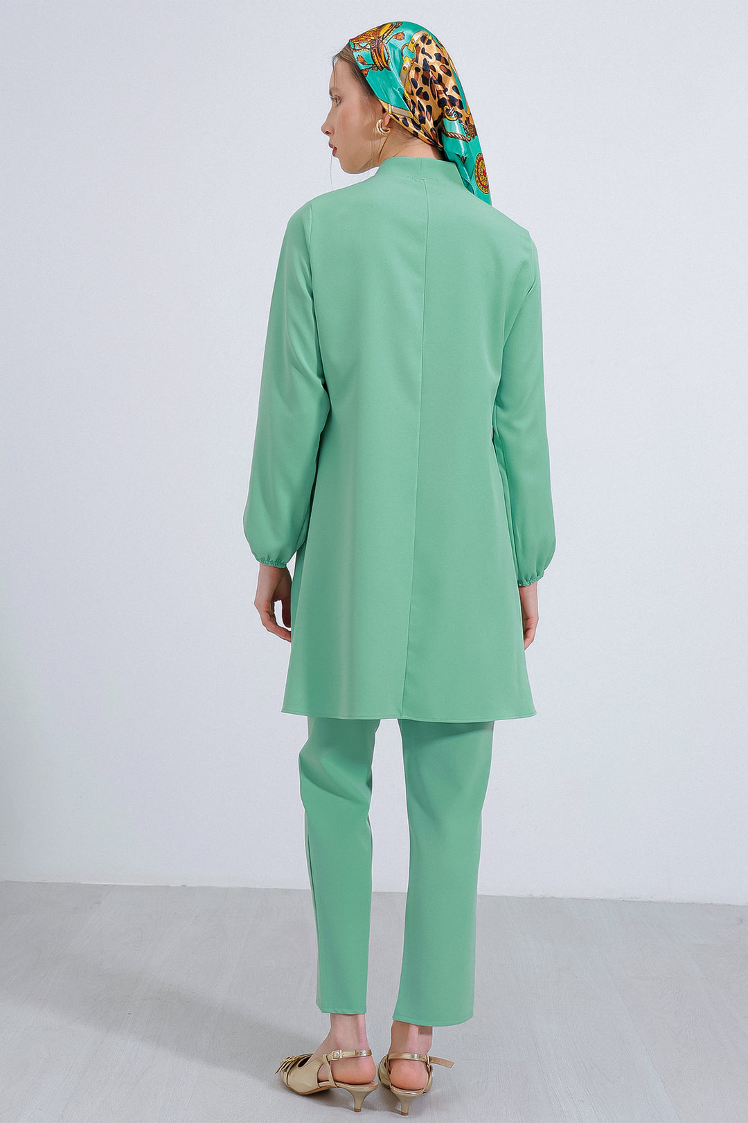 Bigdart Ensemble Haut et Bas en Tricot Vert Menthe Femme 6654