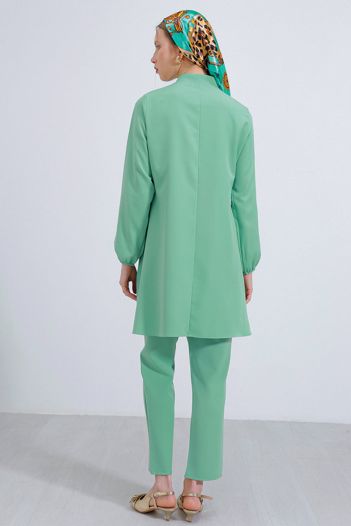 Bigdart Ensemble Haut et Bas en Tricot Vert Menthe Femme 6654
