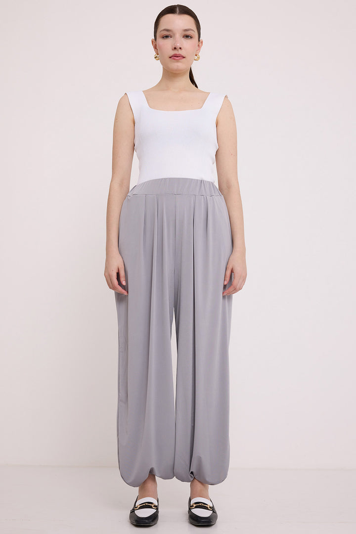 Bigdart Pantalon sarouel gris pour femmes 6659 - Gris