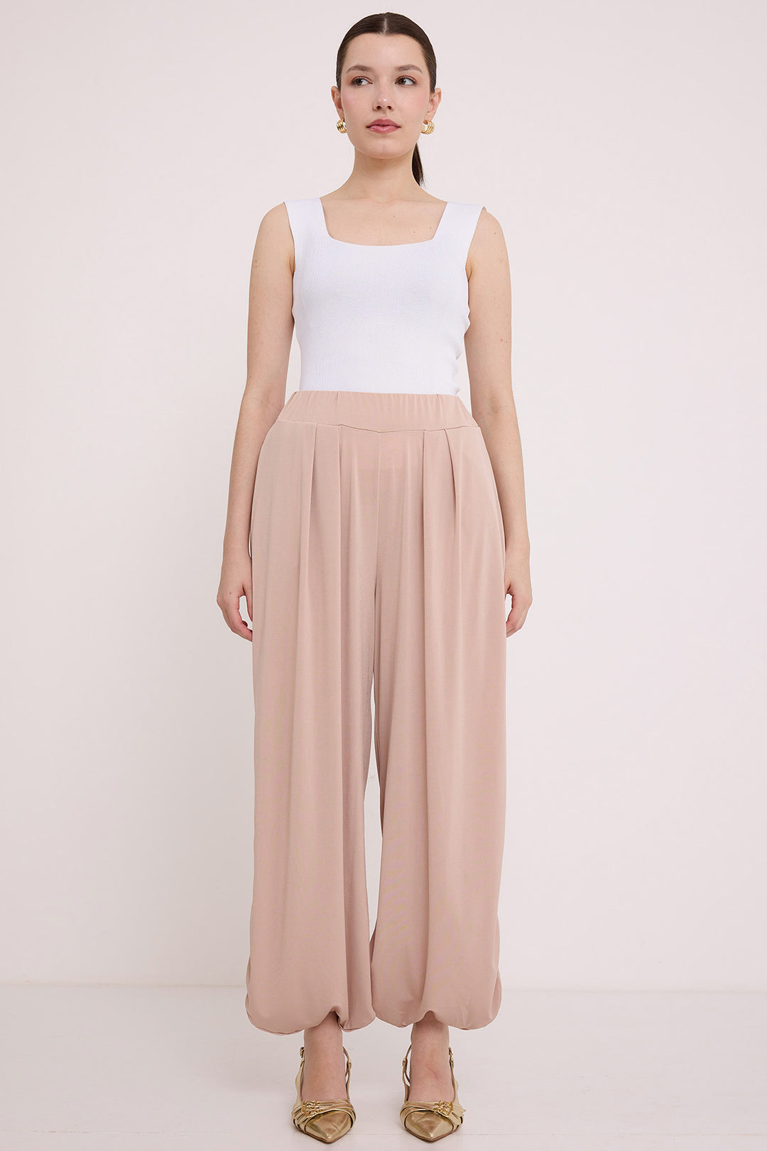 Bigdart Pantalon Sarouel Femme Crème 6659 - Crème