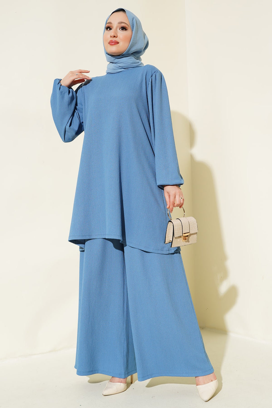 Bigdart Ensemble tunique et pantalon en indigo pour femme 6663 - Indigo