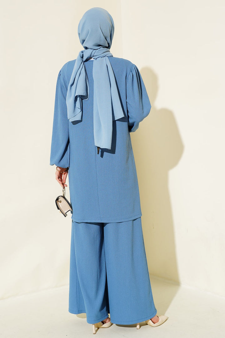 Bigdart Ensemble tunique et pantalon en indigo pour femme 6663 - Indigo