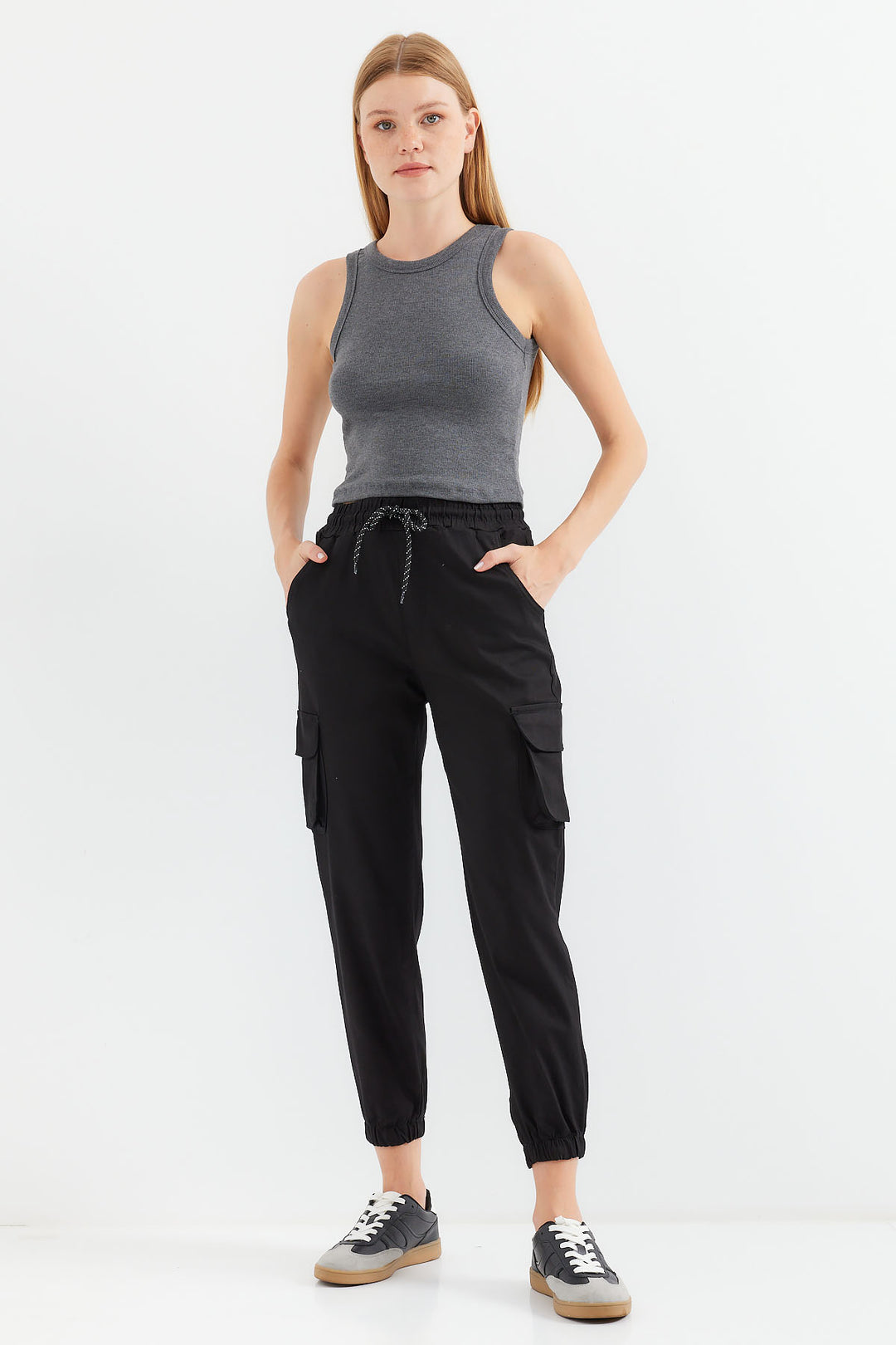 Bigdart 6667 Pantalon Jogger à Poches - Noir