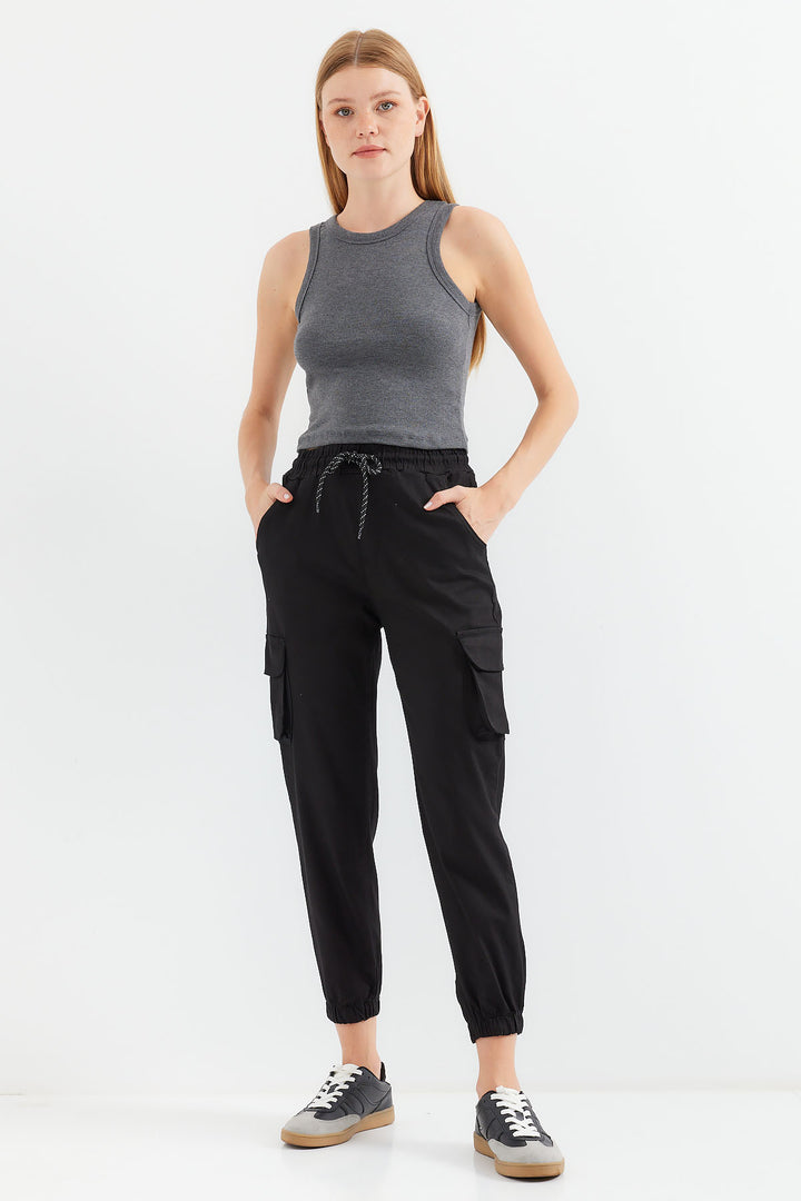 Bigdart 6667 Pantalon Jogger à Poches - Noir