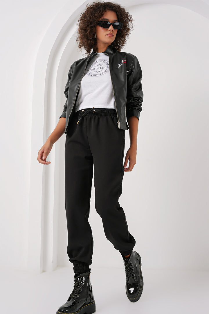Bigdart 6674 Pantalon de Jogging à Jambes Élastiques - Noir
