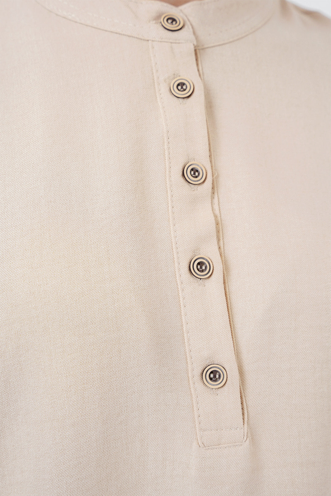 Bigdart 6678 Tunique en Lin Pantalon Ensemble - Beige