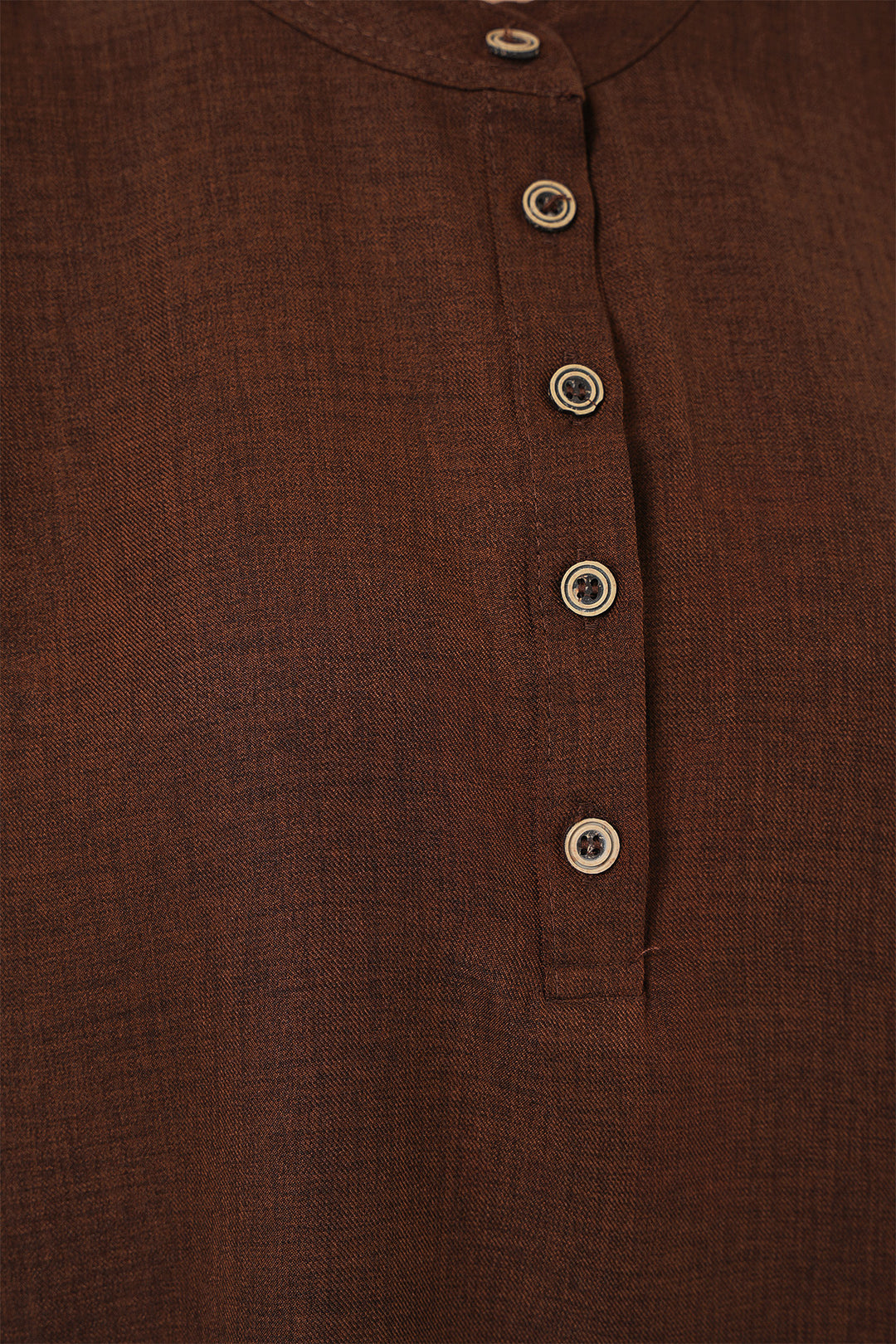 Bigdart Ensemble tunique et pantalon en lin 6678 - Marron