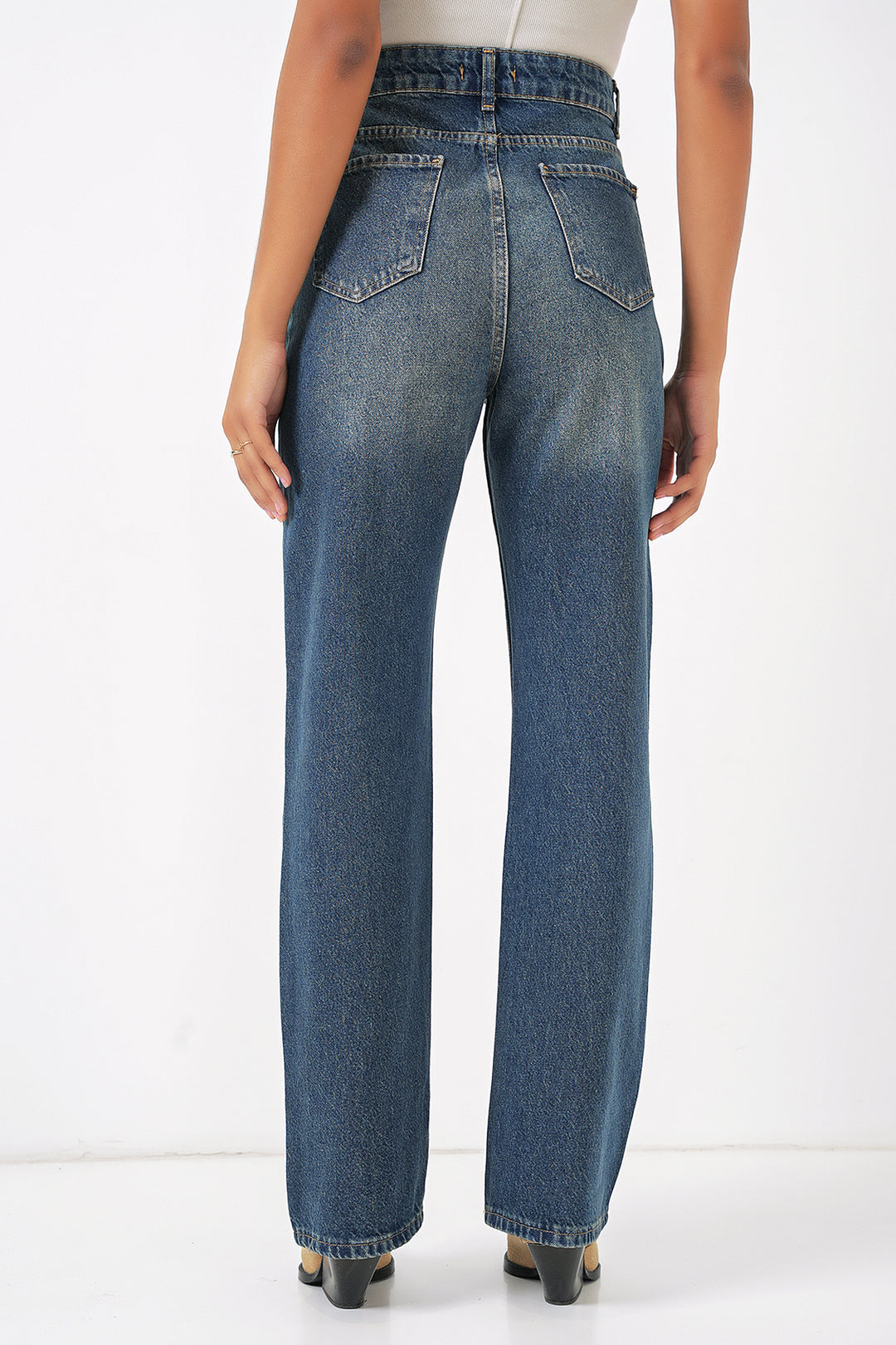 Bigdart Pantalon en jean large 6687 - Indigo